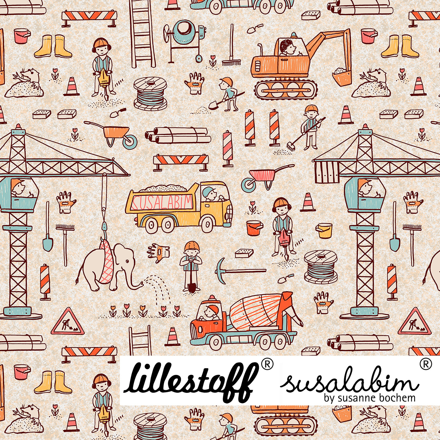 Bio Summersweat Design Susalabims Minibaustelle 1m