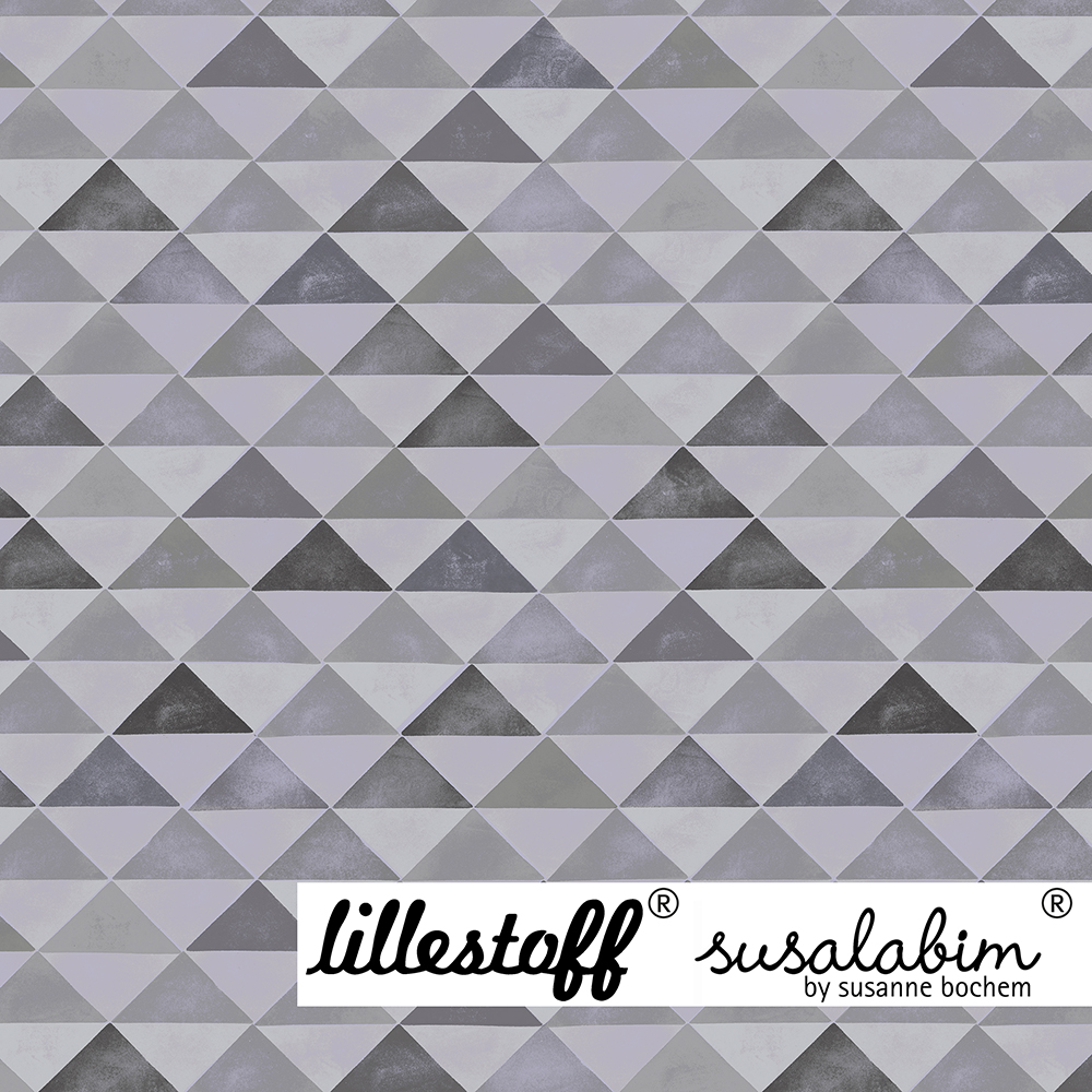 Bio Jersey Design Susalabims Mosaik grau 1m