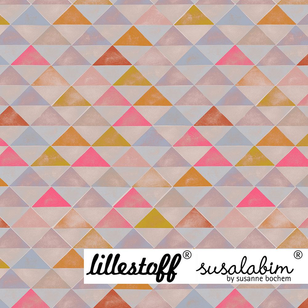 Bio Jersey Design Susalabims Mosaik pastell 1m