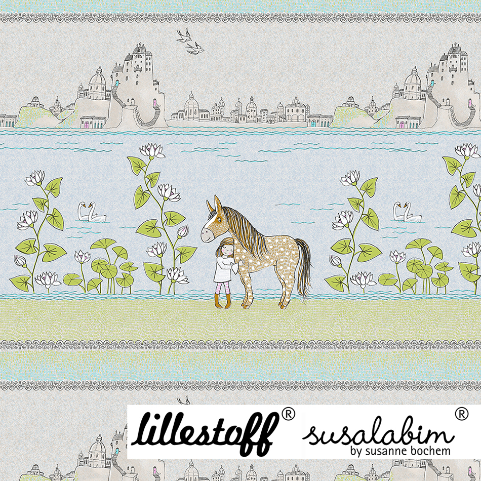 Bio Summersweat Design Susalabims Pferdemärchen 1 Panel