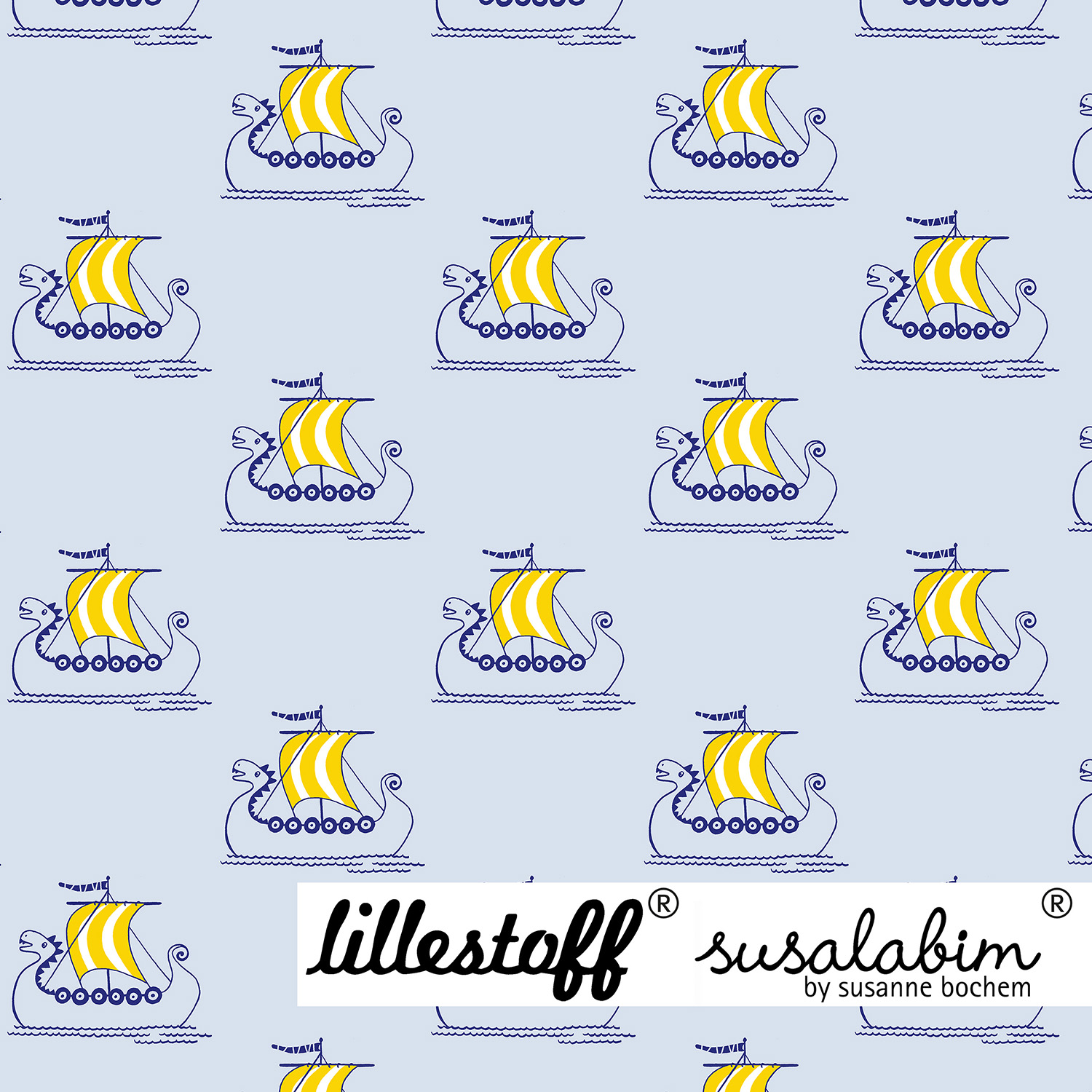 Bio Jersey Design Susalabims Wikingerschiff 0,9m